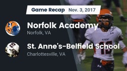 Recap: Norfolk Academy vs. St. Anne's-Belfield School 2017