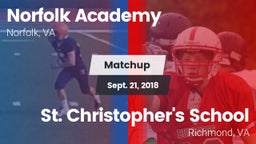 Matchup: Norfolk Academy vs. St. Christopher's School 2018