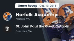 Recap: Norfolk Academy vs.  St. John Paul the Great Catholic  2018