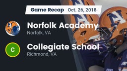 Recap: Norfolk Academy vs. Collegiate School 2018