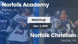 Matchup: Norfolk Academy vs. Norfolk Christian  2018