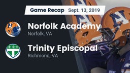 Recap: Norfolk Academy vs. Trinity Episcopal  2019