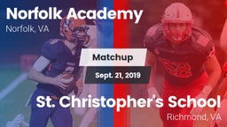 Matchup: Norfolk Academy vs. St. Christopher's School 2019