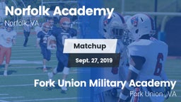 Matchup: Norfolk Academy vs. Fork Union Military Academy 2019