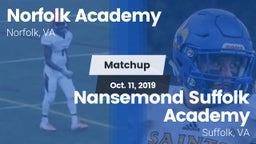 Matchup: Norfolk Academy vs. Nansemond Suffolk Academy 2019