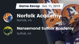 Recap: Norfolk Academy vs. Nansemond Suffolk Academy 2019