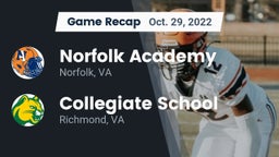 Recap: Norfolk Academy vs. Collegiate School 2022