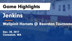 Jenkins  vs Wellpinit Hornets @ Reardan Tournament Game Highlights - Dec. 28, 2017