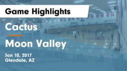Cactus  vs Moon Valley Game Highlights - Jan 10, 2017