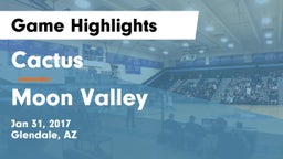Cactus  vs Moon Valley Game Highlights - Jan 31, 2017