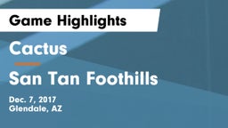 Cactus  vs San Tan Foothills Game Highlights - Dec. 7, 2017