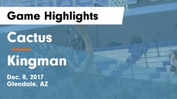 Cactus  vs Kingman Game Highlights - Dec. 8, 2017