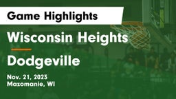 Wisconsin Heights  vs Dodgeville  Game Highlights - Nov. 21, 2023