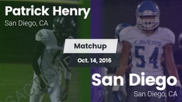 Matchup: Henry  vs. San Diego  2016