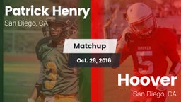 Matchup: Henry  vs. Hoover  2016