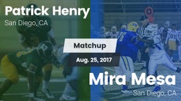 Matchup: Henry  vs. Mira Mesa  2017