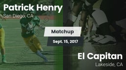 Matchup: Henry  vs. El Capitan  2017