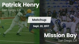 Matchup: Henry  vs. Mission Bay  2017