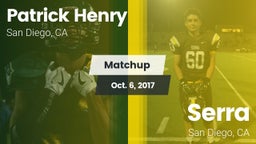 Matchup: Henry  vs. Serra  2017