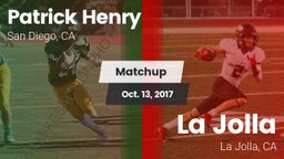 Matchup: Henry  vs. La Jolla  2017