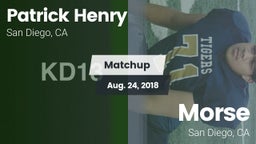 Matchup: Henry  vs. Morse  2018