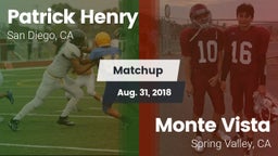 Matchup: Henry  vs. Monte Vista  2018