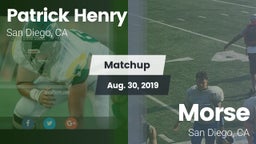 Matchup: Henry  vs. Morse  2019