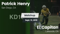 Matchup: Henry  vs. El Capitan  2019