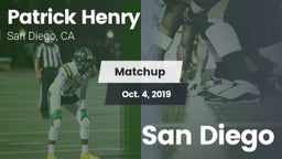 Matchup: Henry  vs. San Diego  2019