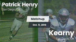 Matchup: Henry  vs. Kearny  2019