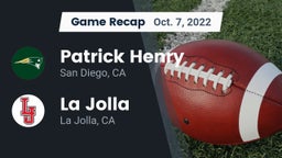 Recap: Patrick Henry  vs. La Jolla  2022