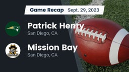 Recap: Patrick Henry  vs. Mission Bay  2023