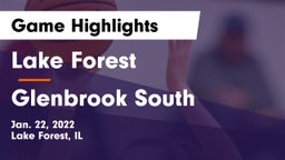 Lake Forest  vs Glenbrook South  Game Highlights - Jan. 22, 2022