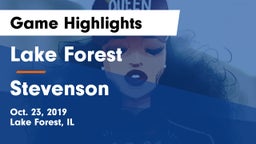 Lake Forest  vs Stevenson  Game Highlights - Oct. 23, 2019