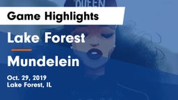 Lake Forest  vs Mundelein  Game Highlights - Oct. 29, 2019