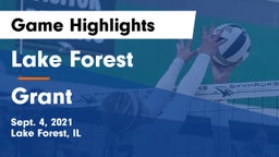 Lake Forest  vs Grant  Game Highlights - Sept. 4, 2021