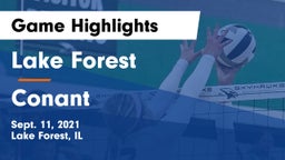 Lake Forest  vs Conant  Game Highlights - Sept. 11, 2021