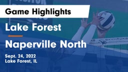Lake Forest  vs Naperville North  Game Highlights - Sept. 24, 2022