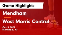 Mendham  vs West Morris Central  Game Highlights - Oct. 5, 2021