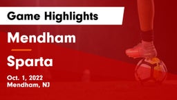 Mendham  vs Sparta  Game Highlights - Oct. 1, 2022