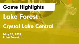 Lake Forest  vs Crystal Lake Central  Game Highlights - May 28, 2024