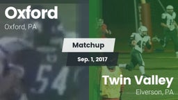 Matchup: Oxford  vs. Twin Valley  2017