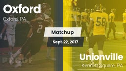 Matchup: Oxford  vs. Unionville  2017