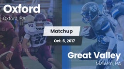 Matchup: Oxford  vs. Great Valley  2017