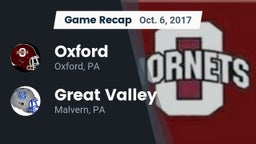 Recap: Oxford  vs. Great Valley  2017