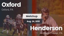 Matchup: Oxford  vs. Henderson  2018