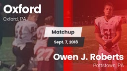 Matchup: Oxford  vs. Owen J. Roberts  2018