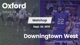 Matchup: Oxford  vs. Downingtown West  2019