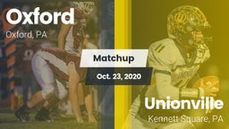 Matchup: Oxford  vs. Unionville  2020