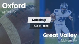 Matchup: Oxford  vs. Great Valley  2020